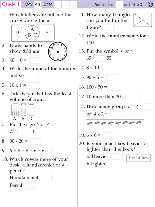 year long online daily mental math practice